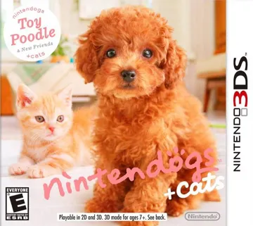 Nintendogs   Cats Toy Poodle & New Friends (U) box cover front